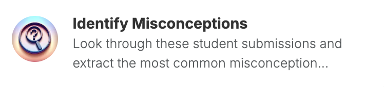 Identify Misconceptions